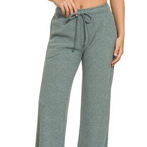 Zenana Ribbed Drawstring Lounge Pants